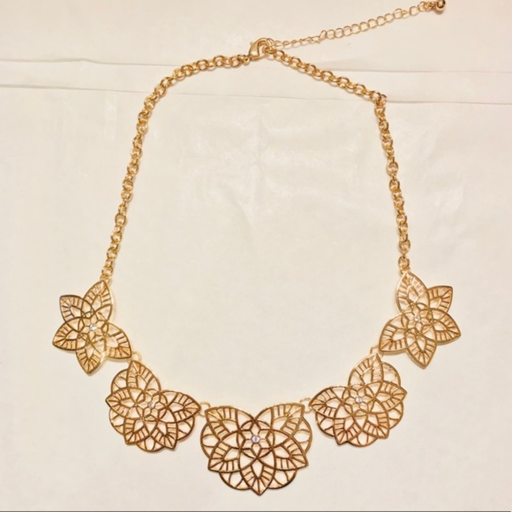 Botanical Leaf Gold Necklace